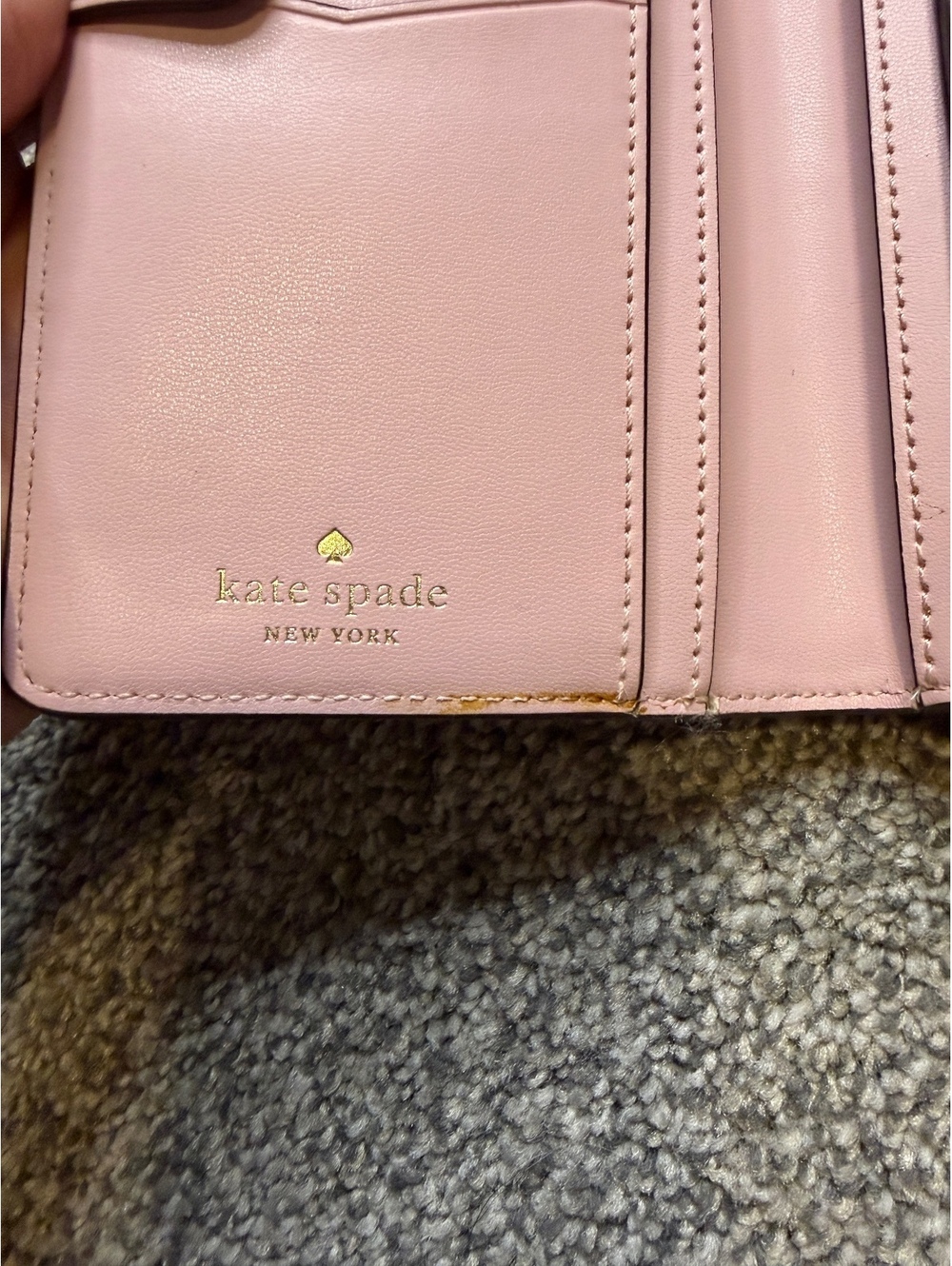 Kate Spade New York Pink Polka Dot Leather Wallet - Picture 4 of 10